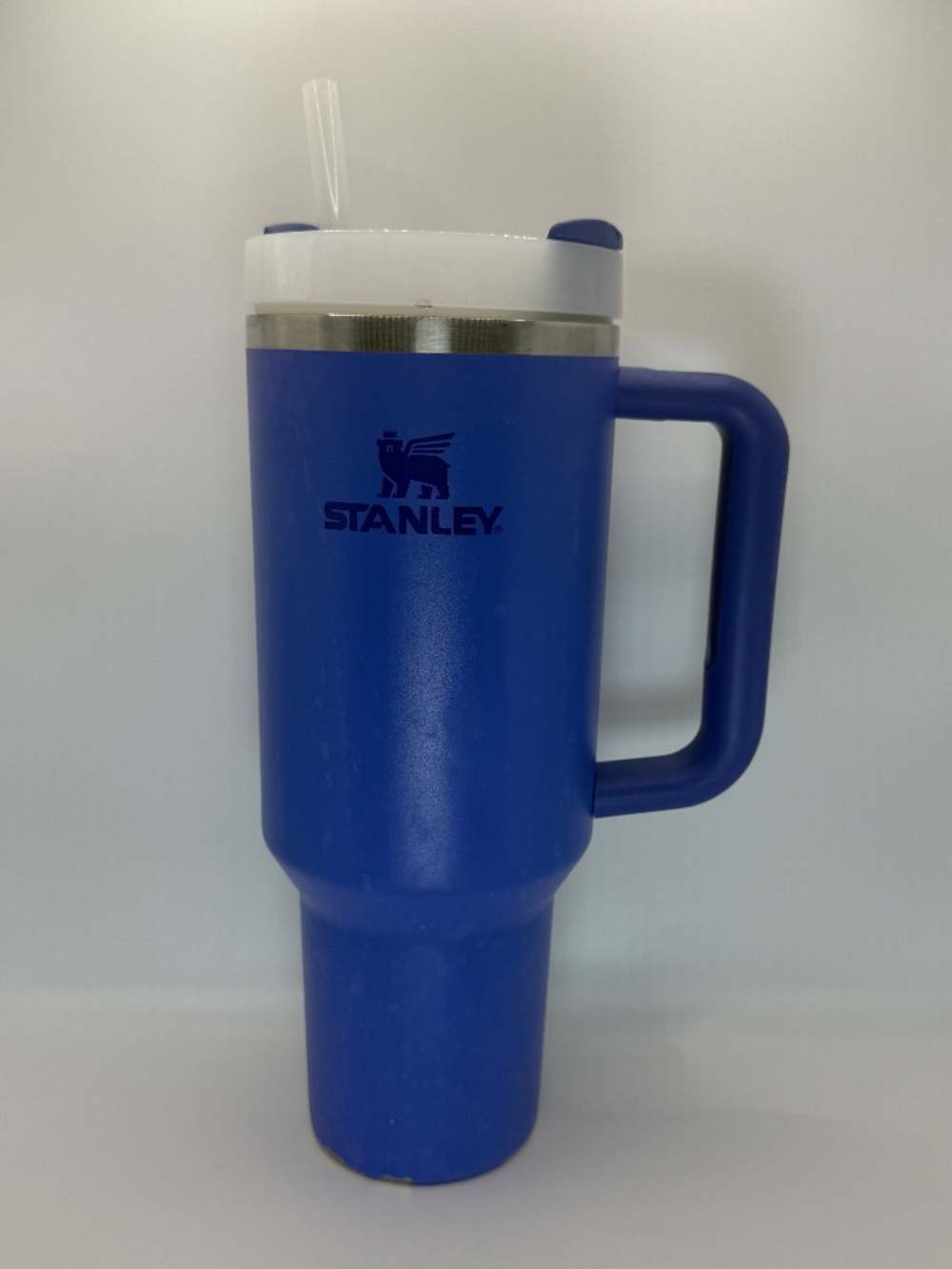 Stanley Quencher H2.0 40 oz Blue Tumbler FlowState Lid Straw Handle